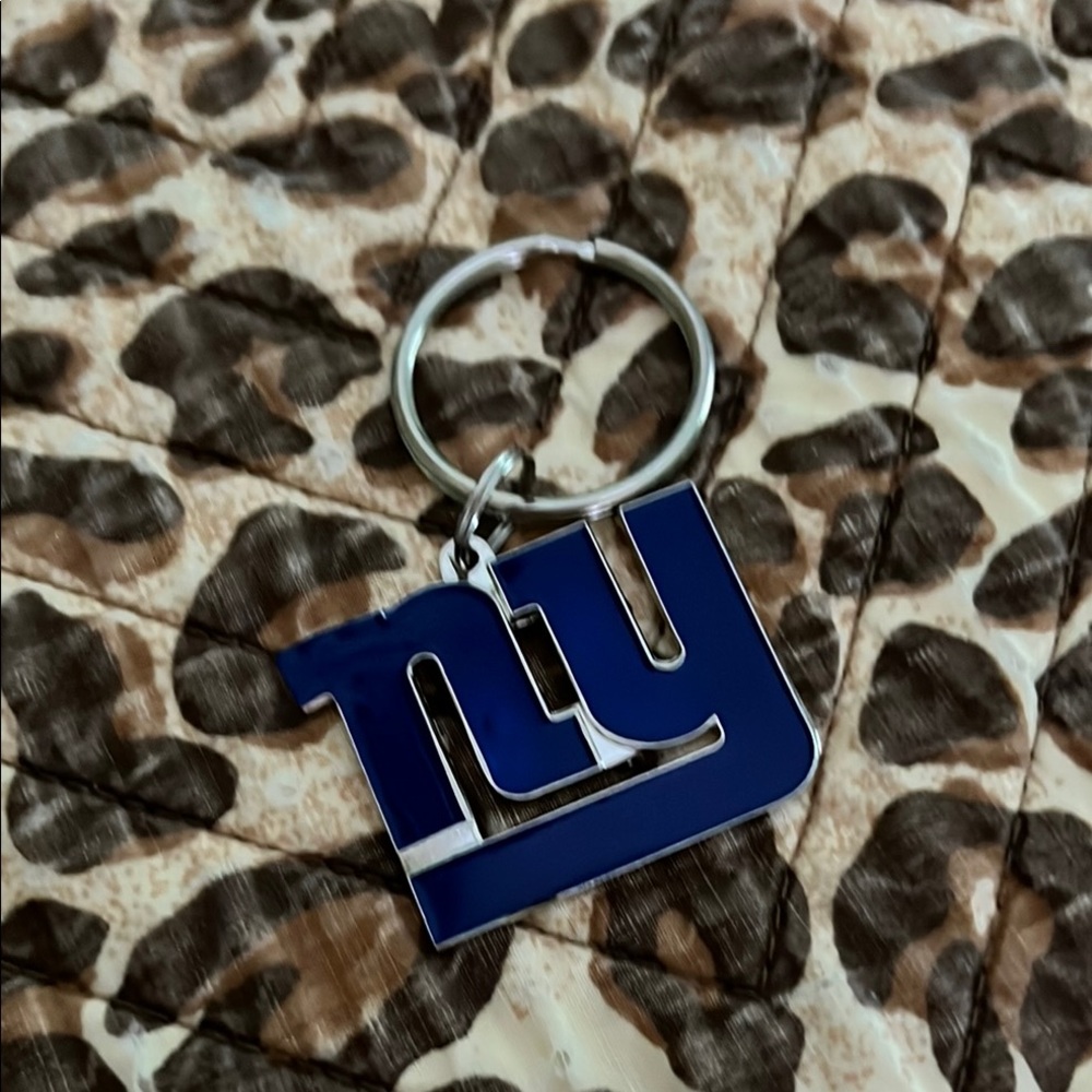 Blue NY Giants Keychain